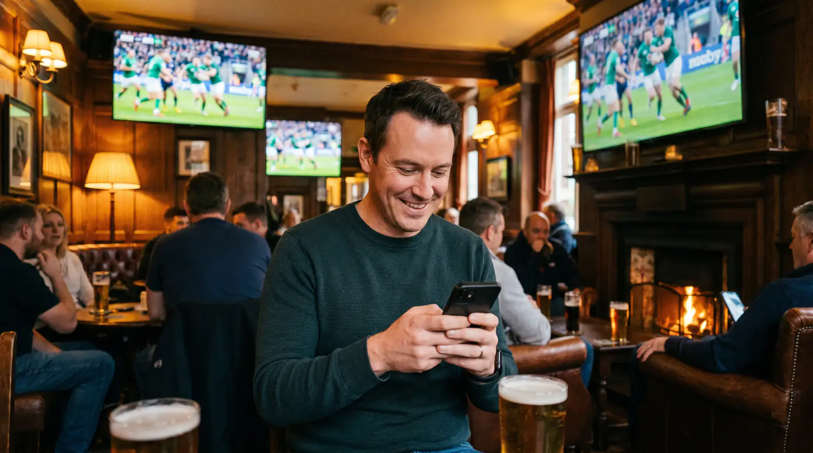 Disciplined bettor reviewing bankroll balance on Rugby World Cup final day