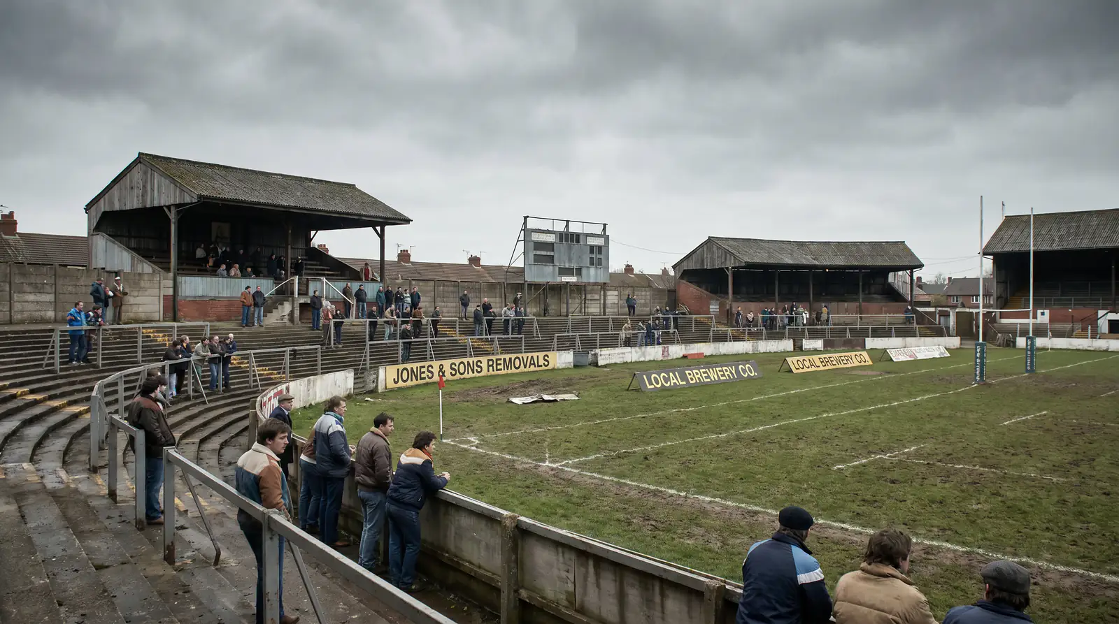 Early Rugby World Cup era stadium from the inaugural 1987 tournament period