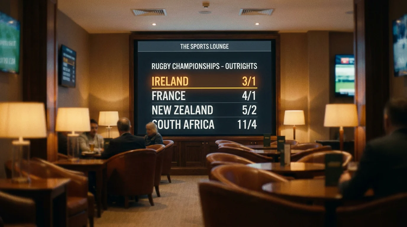 France outright odds displayed on a bookmaker screen for RWC 2027