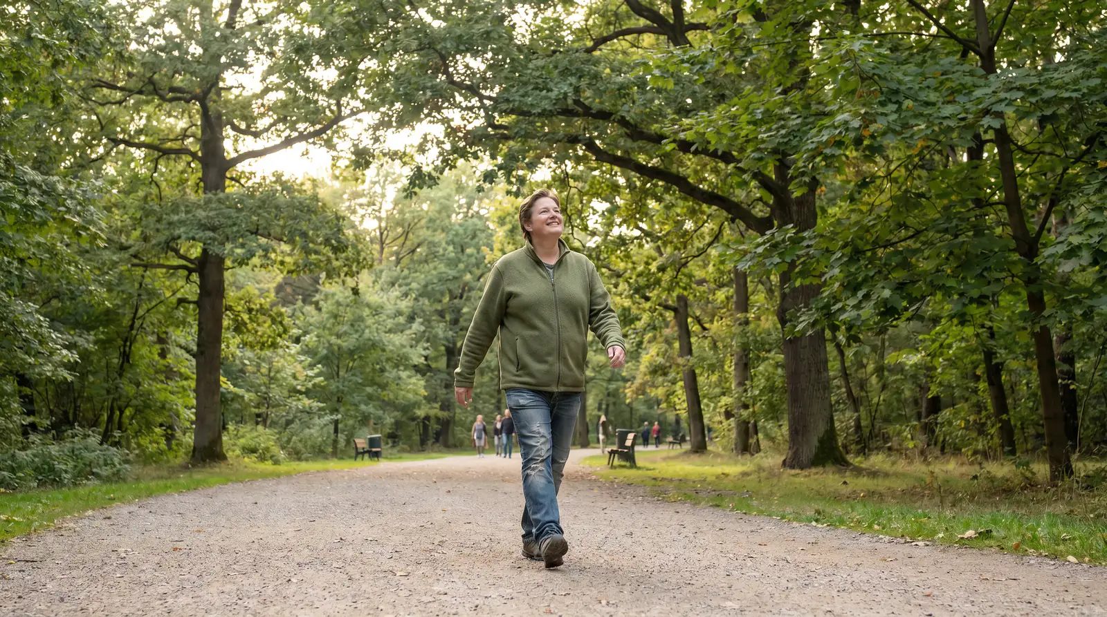 Person enjoying outdoor walk away from screens taking structured break from tournament betting