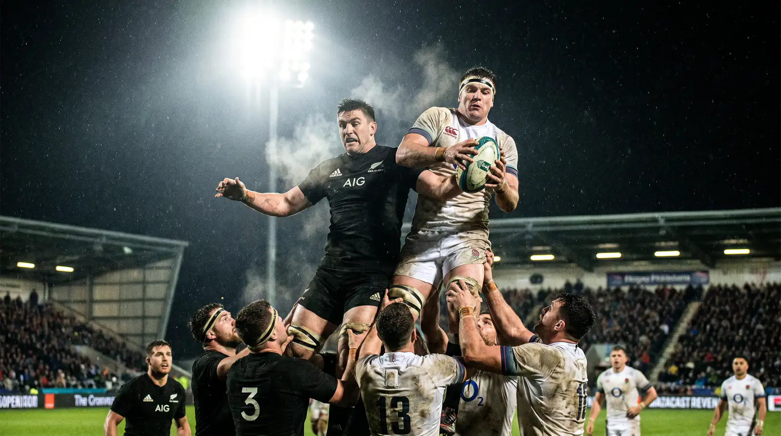 Quarter-final match action from Rugby World Cup 2023 showcasing tournament upsets